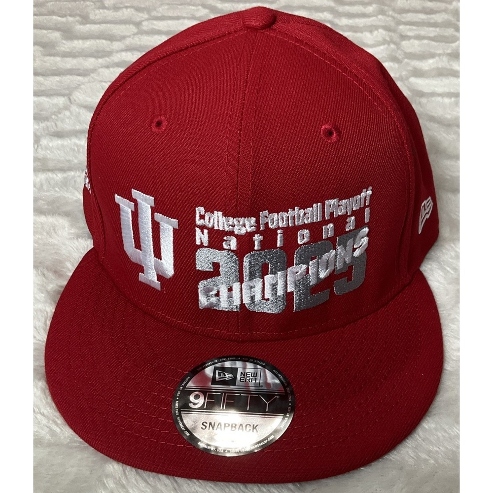 New Era Indiana Hoosiers 2025 CFB National Champions 9Fifty SnapBack Hat NWT